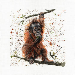 Cross stitch kit Otis The Orangutan - Bree Merryn