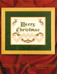 Hardanger Chart Merry Christmas - Emie Bishop