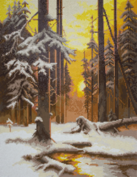 Diamond Painting Forest at Sunset - Freyja Crystal