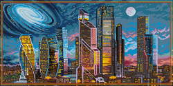 Diamond Painting Moscow at Night - Freyja Crystal