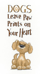 Cross stitch kit Paw Prints - Heritage Crafts