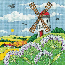 PRE-ORDER Borduurpakket Windmill Landscape - Heritage Crafts