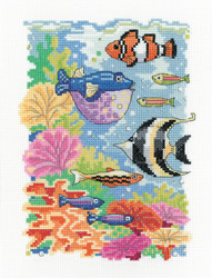 Cross stitch kit Tropical Fish - Heritage Crafts