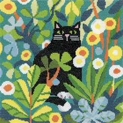 Cross stitch kit Black Cat - Heritage Crafts