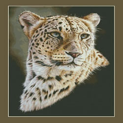 Cross Stitch Chart Persian Leopard - Kustom Krafts