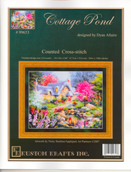 Cross Stitch Chart Cottage Pond - Kustom Krafts