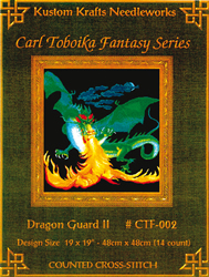 Cross Stitch Chart Dragon Guard II - Kustom Krafts