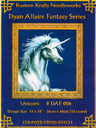 Cross Stitch Chart Unicorn - Kustom Krafts