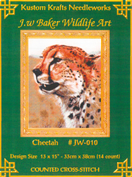 Cross Stitch Chart Cheetah - Kustom Krafts