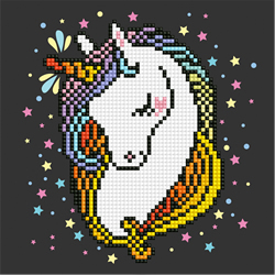 Diamond Painting Pink Unicorn - Freyja Crystal > Series ALVS