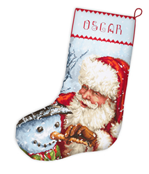 Cross stitch kit Christmas Stocking - Leti Stitch