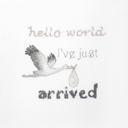 Cross stitch kit A gift for a Newborn - Leti Stitch