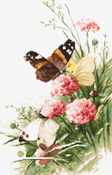 Cross stitch kit Butterflies in the Field - Leti Stitch