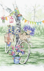 Cross stitch kit Bike - Leti Stitch