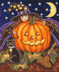 Cross stitch kit Pumpkin Girl - Leti Stitch