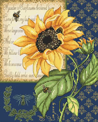 Cross stitch kit Sunflower Melody - Leti Stitch