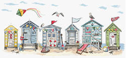 Borduurpatroon Seaside Cottages  - Leti Stitch