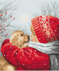 Cross stitch kit Christmas hugs - Leti Stitch