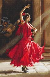 Cross stitch kit Flamenco - Leti Stitch