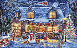 Cross stitch kit Cottage Glow - Leti Stitch