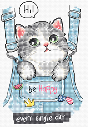 Borduurpakket Be Happy - Leti Stitch