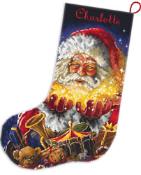 Cross stitch kit Christmas Miracle Stocking - Leti Stitch