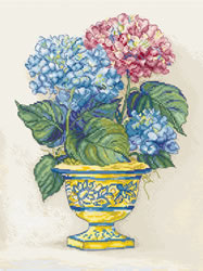 Cross stitch kit Hydrangea Blooms - Leti Stitch