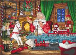 Cross stitch kit Getting ready for the Christmas - Leti Stitch