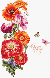 Cross stitch kit Poppy - Leti Stitch