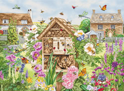 Borduurpakket Busy Bee Hotel - Leti Stitch