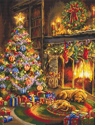 PRE-ORDER Cross stitch kit Christmas Eve - Leti Stitch