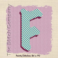Cross Stitch Chart F - LiliPoints