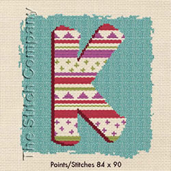 Cross Stitch Chart K - LiliPoints