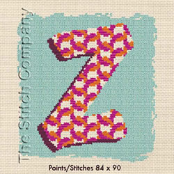 Cross Stitch Chart Z - LiliPoints