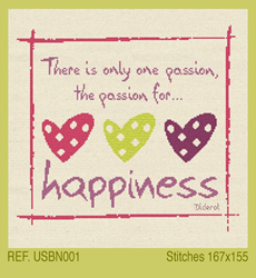 Cross Stitch Chart Happiness - LiliPoints