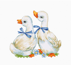 Cross stitch kit Geese - Luca-S