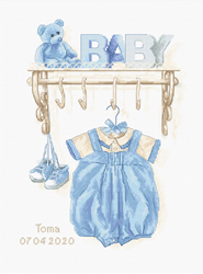 Borduurpakket Baby Boy Birth - Luca-S