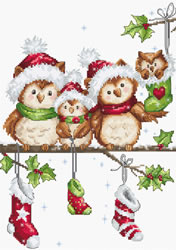 Cross stitch kit The Owls - Luca-S