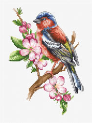 Cross stitch kit Chaffinch Bird - Luca-S