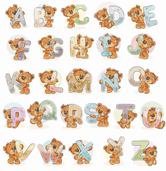 Cross stitch kit Alphabet - Luca-S