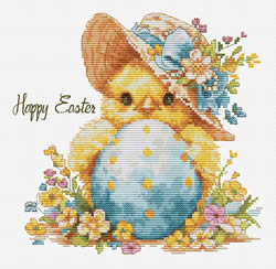 Cross stitch kit The Happy Chicken - Luca-S