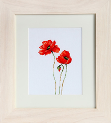 Borduurpakket Poppies - Luca-S