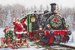 Cross stitch kit Santa's Express - Luca-S