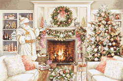 Cross stitch kit New Year  - Luca-S