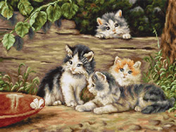 Cross Stitch Kit The Cats - Luca-S