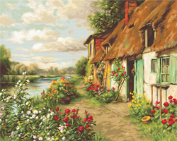 Cross stitch kit Landscape - Luca-S