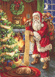 Cross stitch kit Santa Claus - Luca-S