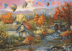 Cross stitch kit Autumn Creek Mill - Luca-S