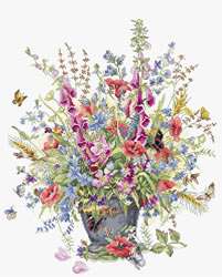 Cross stitch kit June Bouquet - Luca-S