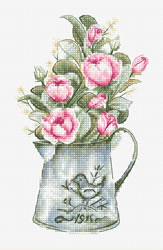 Cross stitch kit Bouquet with Roses - Luca-S